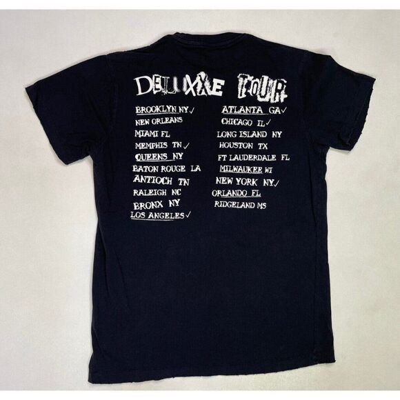 Mckoy Deluxxe Born To Rage Graphic T-shirt Men Medium Black Short Sleeve Music - Picture 3 of 5